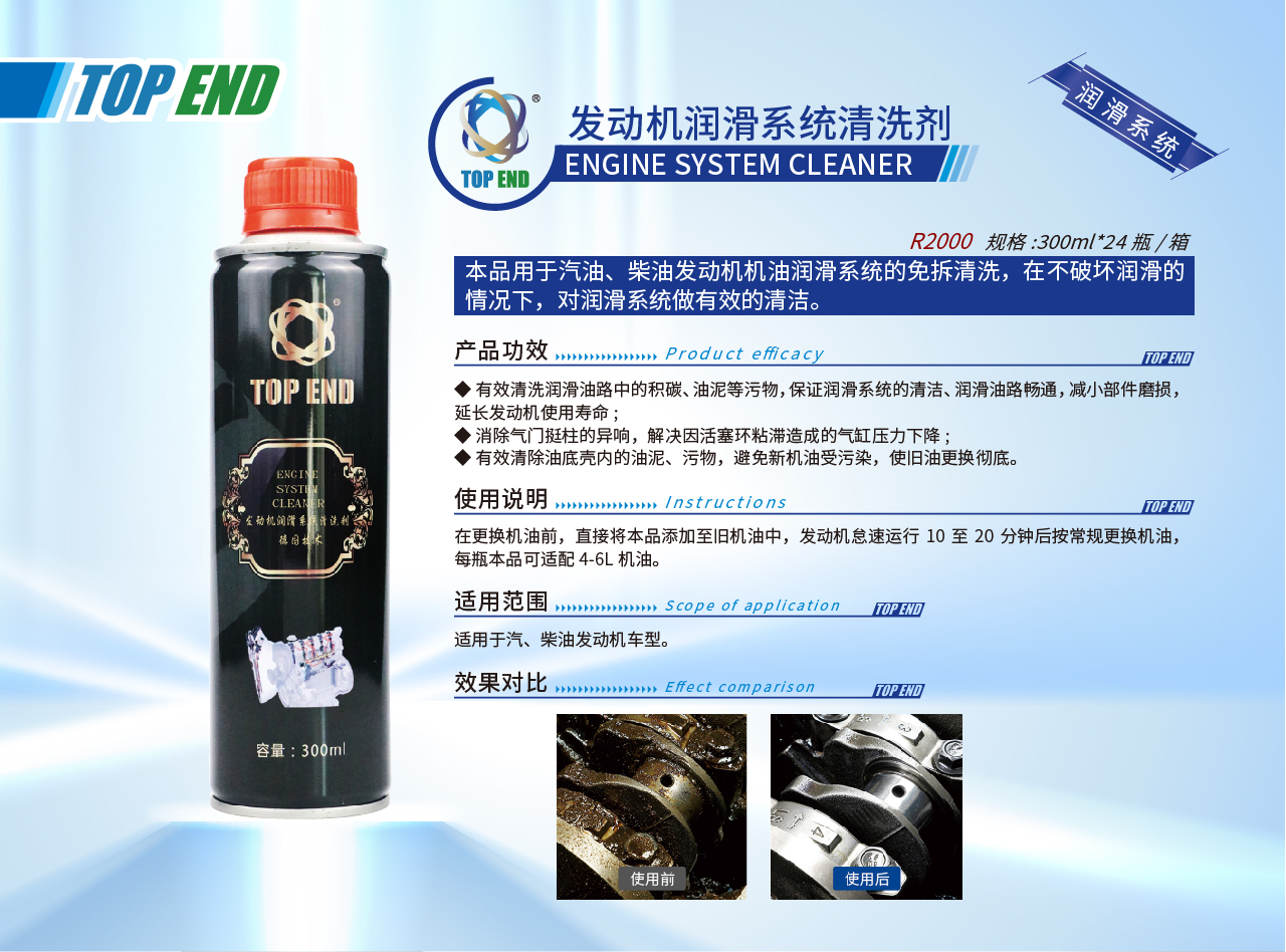 Top end【R2000發(fā)動(dòng)機(jī)潤(rùn)滑系統(tǒng)清洗劑】(圖1)